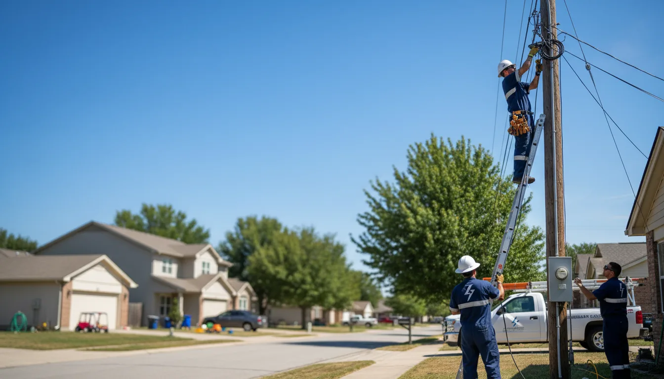 Residential electrician providing installation services in Olivia, MN